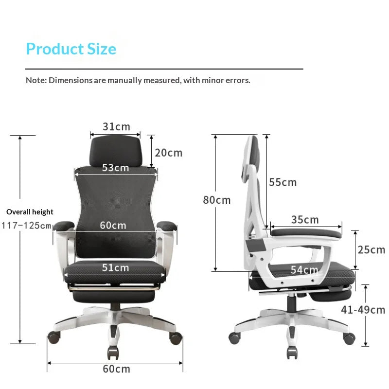 Student Study Chair Office Computer Desk SNU Lumbar Support Mesh Rolling Chair Executive Ergonomic Chair Furgle Office Furniture