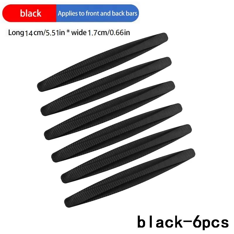 6/4 Piece Universal Front Rear Bumper Corner Protector Guard Car Anti-collision Protection Decoration Strip Car Accessories New