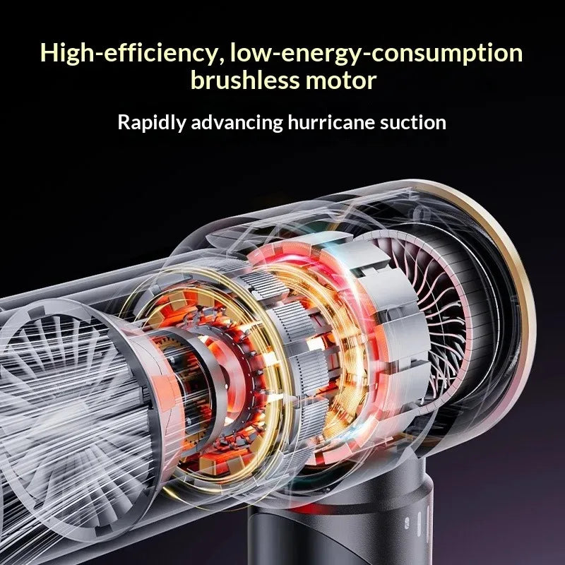 Car Vacuum Cleaner High Power Portable Handheld Wireless Brushless Motor Cleaning Machine Powerful Air Duster for Home Appliance