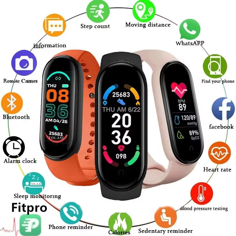New M8 Smart Watch Men Women Fitness Sports Smart Band Fitpro Version Bluetooth Music Heart Rate Take Pictures Smartwatch Band