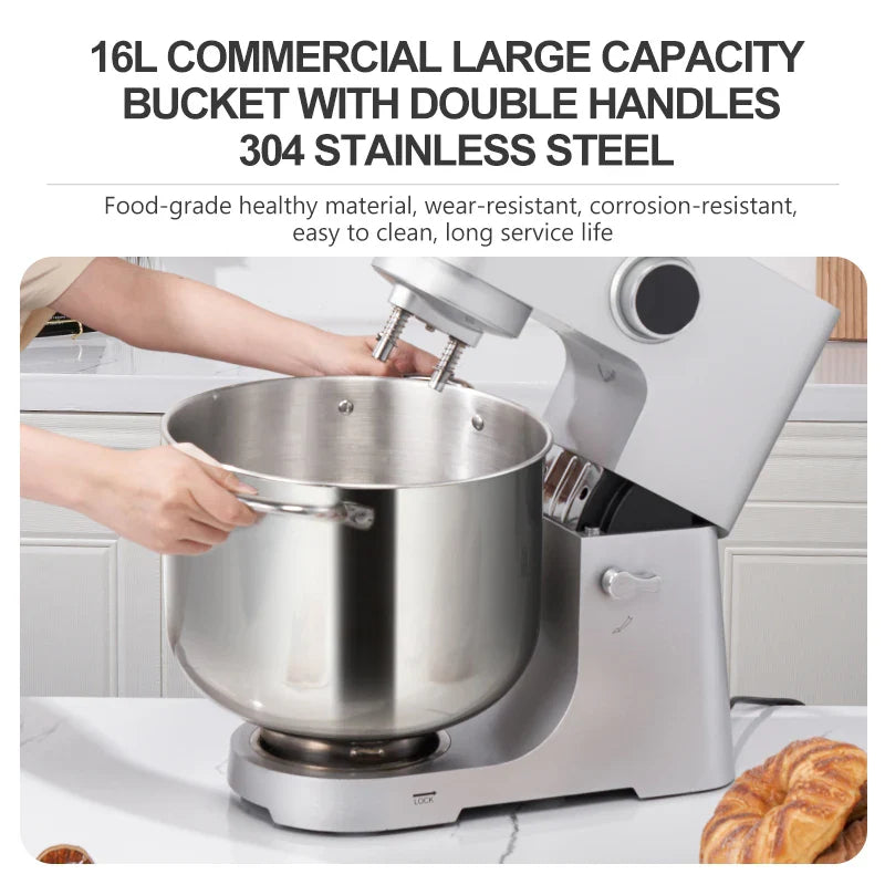 SUNATUR Multifunctional Stand Mixer Electric Blender with Planetary Beater, Dough Mixer Efficient Kitchen Tool for Home Baking