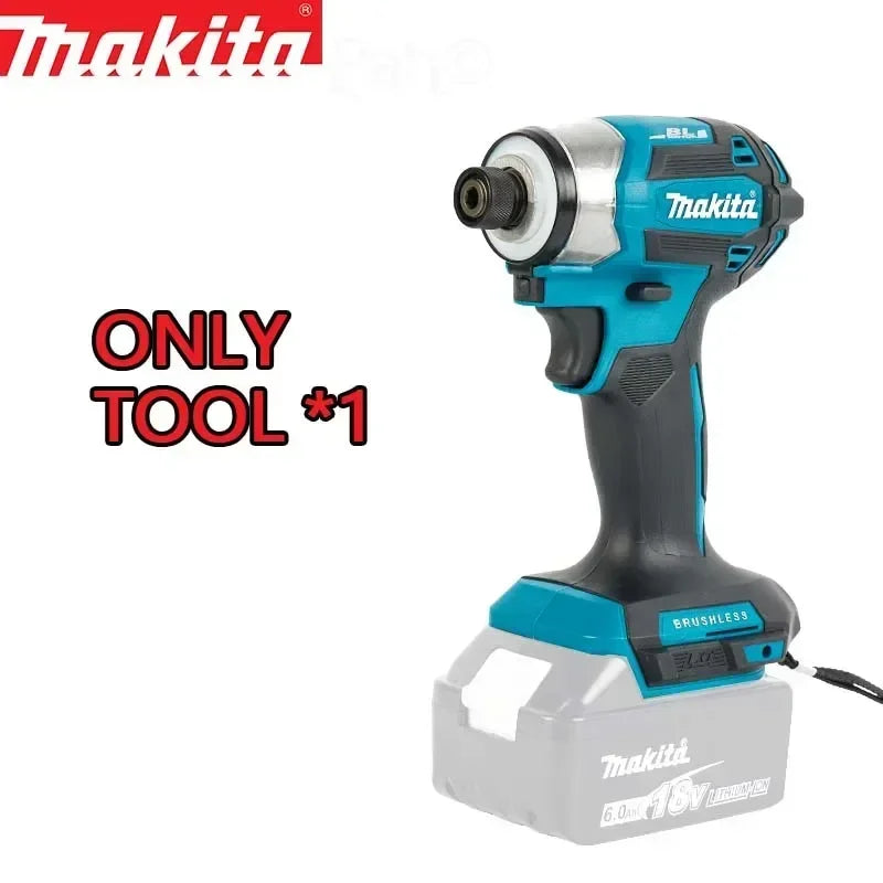 Makita DTD173 18V LXT Cordless Impact Driver Brushless Electric Drill Screwdriver Wood/Bolt T1/T2-Mode Twin LED Light 180 N·m