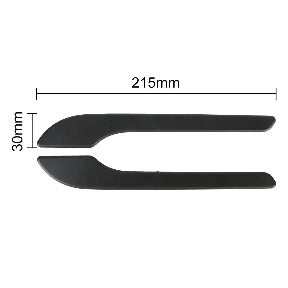 4pcs Set of Black Carbon Fiber Door Handle Covers for Tesla Model 3 & Y - Scratch-Resistant  Tape Polished Finish Amagi