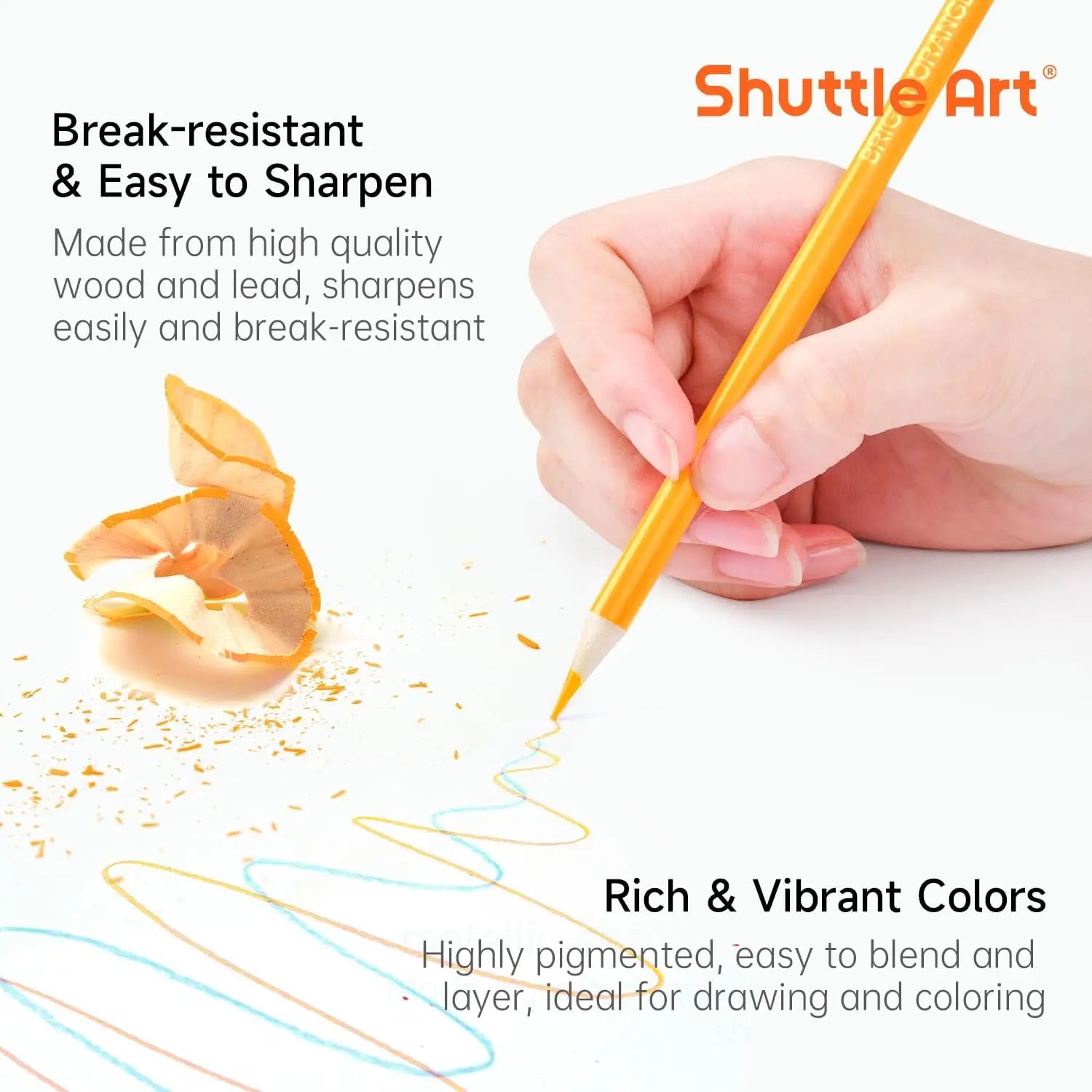 80 Vibrant Colored Pencils for Adults and Kids, Soft Core Drawing Supplies for Coloring Sketching
