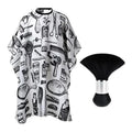Hairdressing Coth Pattern Cutting Hair Waterproof Cloth Salon Barber Cape Professional Hair Stylist Retro Aprons Haircut Cape