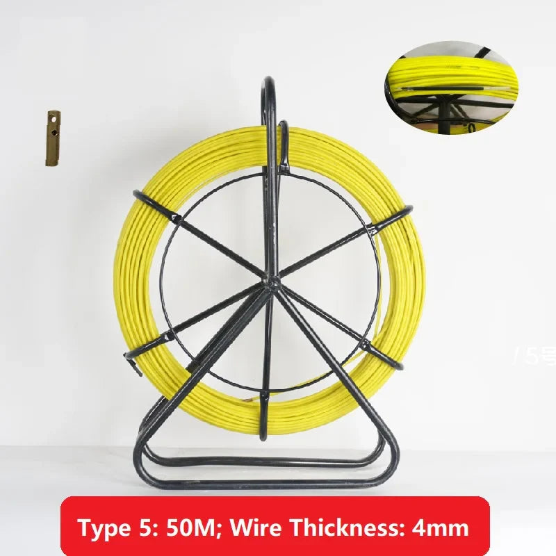 4/5/7mm Wire Cable Running Puller Rod Set Cable Pulling Tool with Stand for Electrical Wiring Construction Wire Threader