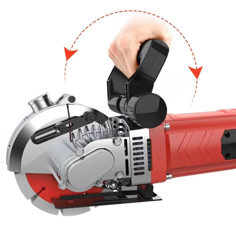 Electric Grooving Machine Automatic Wall Concealed Wire Groove Cutting Machine Slotting Machine Dustless Trenching Machine