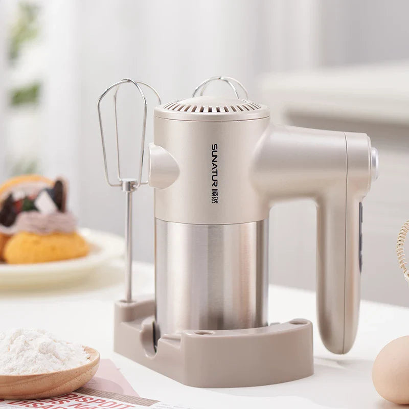 SUNATUR 400W wireless Hand Mixer charging DC Egg Cake Beater Cream Cookies Bakery electric handheld Kitchen blender machine
