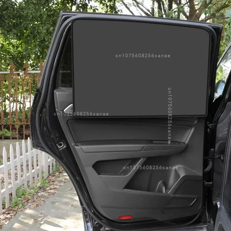 Car Magnetic Window Sunshades With 4/2pc UV Protection Function Privacy Sunshade Window Cover Middle Plate Privacy Curtain amagi