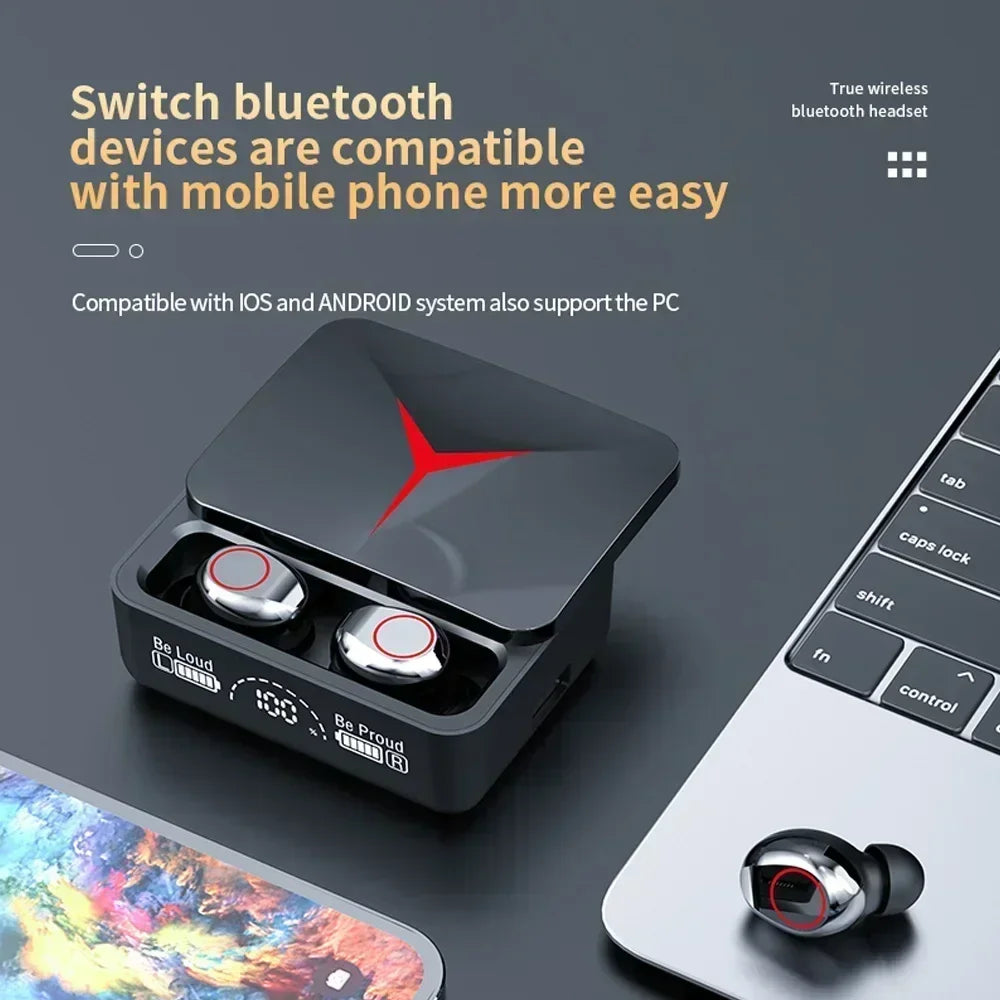 M90 Wireless Headphones TWS Bluetooth Touch Control Earphones Sport Earbuds Hifi Stereo Gaming Headset