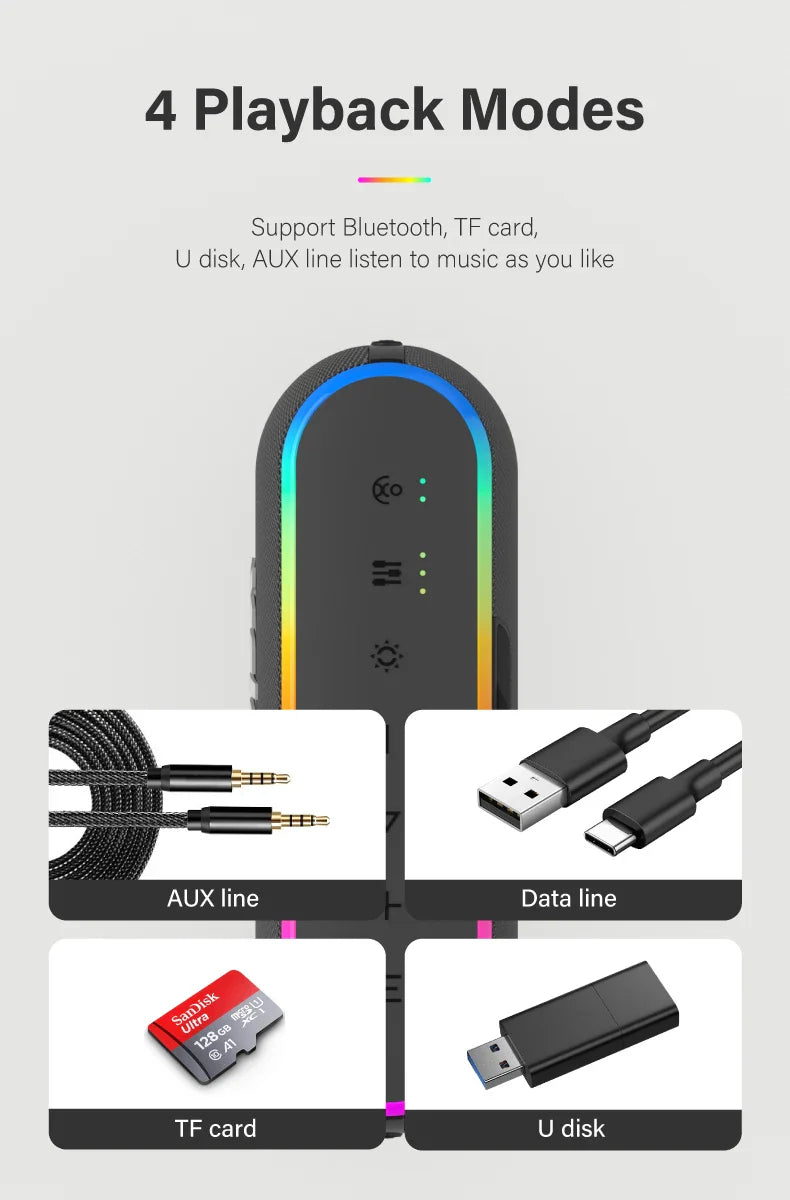 XDOBO X8 III Bluetooth Speaker Wireless Subwoofer 6600mAh 60W Powerful Deep Bass Power Bank Outdoor Party Hiking Music Fun