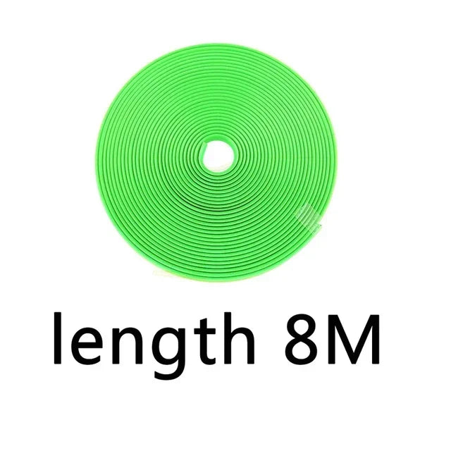 8M Car Wheel Rim Protection Decorative Strip Car Tire Styling Moulding Trim Tyre Guard Line Rubber Decoration Strip Amagi