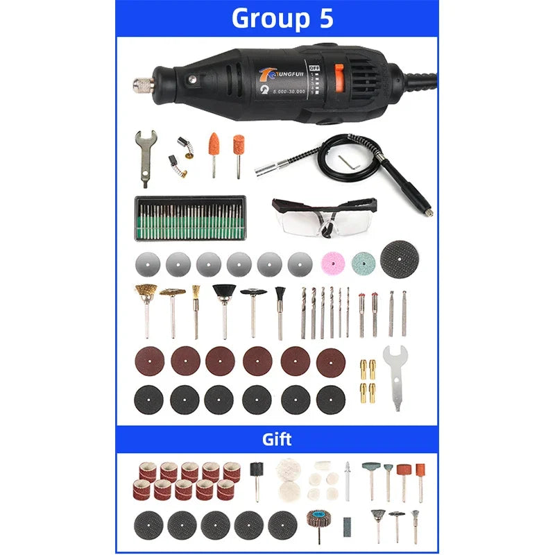 220V Mini Electric Drill Engraver Electric Drilling Machine For Rotary Tools Mini Dremel Tool With Power Tools Accessories