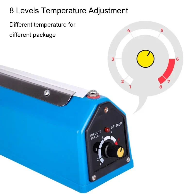 20cm 30cm Electric Food Bag Sealer Hand Pressure Heat Sealing Machine Manual Household  Plastic Bag Packing Machine Kitchen Tool