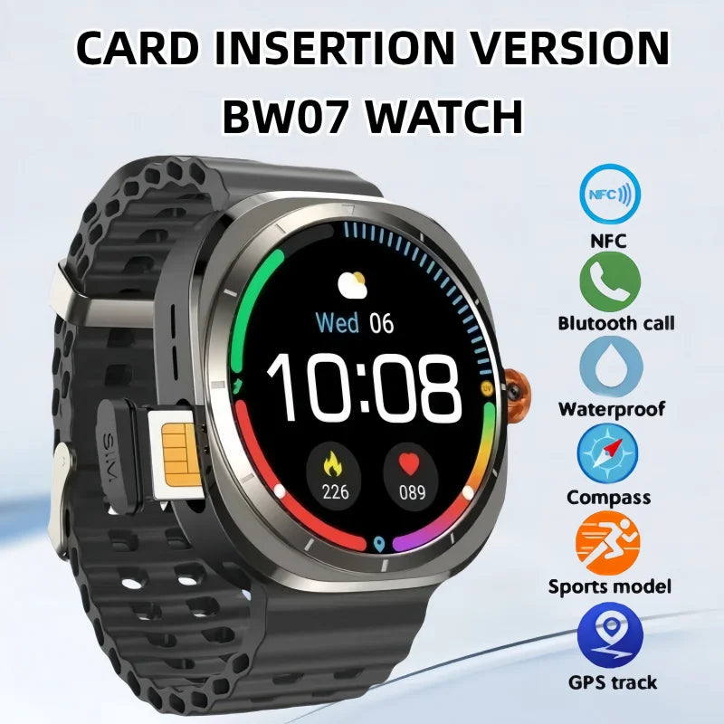 The BW7 smartwatch features a 1.46-inch multi-functional sports and fitness tracker health monitoring AMOLED screen
