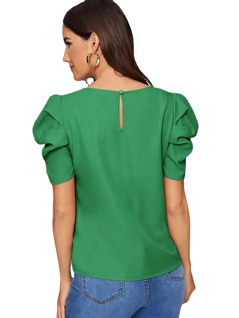 Chic Bubble Sleeve Blouse Summer Style Urban Ease