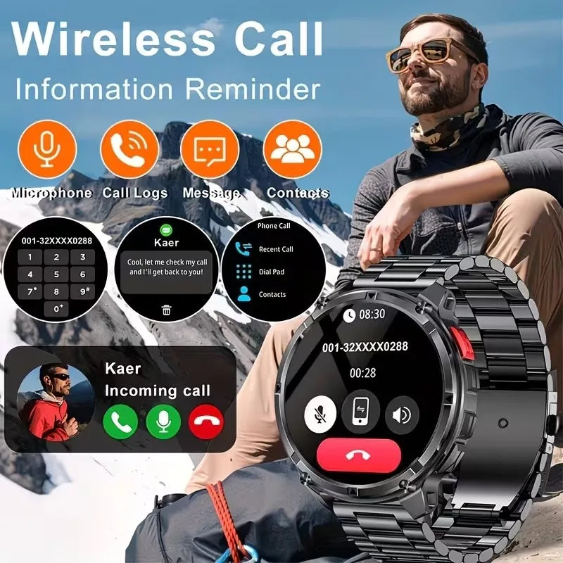 2026 New T-Rex3 Pro GPS Tracker Smartwatch Men 120-Day Standby 1100mAh Clock Rugged Outdoor Sport 10ATM Waterproof Call Watches