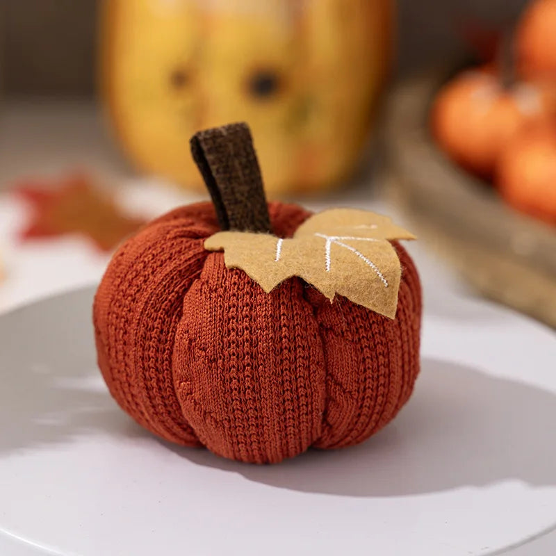  Artificial Pumpkin Halloween Decoration Mini Fake Simulated Pumpkin Autumn Harvest Party Decor Thanksgiving Kid Gift Props