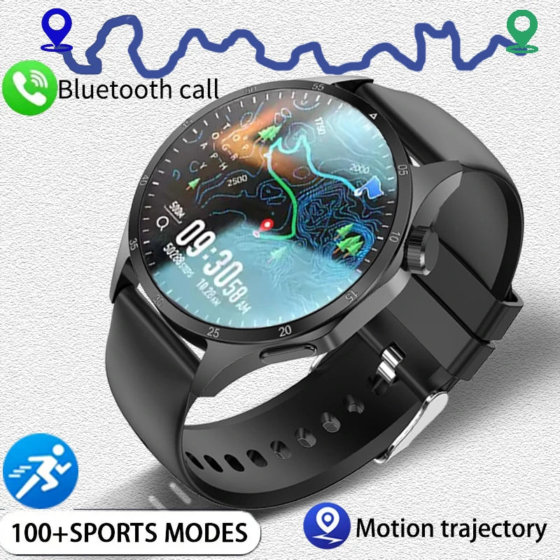 2026 New BOXUXING GPS NFC Smart Watch Men 360*360 AMOLED Screen Heart rate Bluetooth Call IP67 Waterproof Man Smartwatch Women
