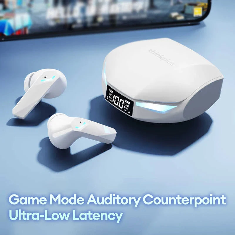 New Lenovo XT53 Wireless Bluetooth 5.4 Earphones LED Digital Display Waterproof Earbuds Noise Cancelling Gaming Headset