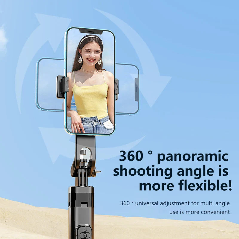 Roreta 1.3m Selfie Stick Tripod Stand for iPhone Samsung Huawei Cellphone Extendable Phone Tripod with Wireless Remote