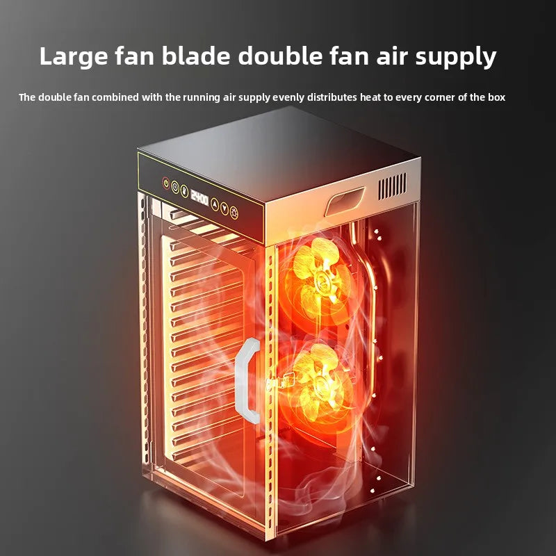 Premium 18 Layers Stainless Steel Food Dehydrator for Commercial  Home Use Adjustable Efficient Drying for Fruits Meat Herbs