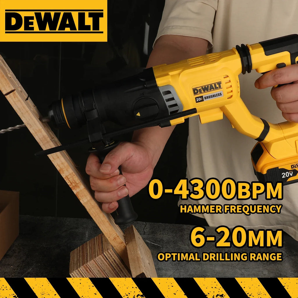 DEWALT DCH263 20V Brushless Hammer Cordless SDS PLUS Electric Hammer 4300BPM Carpentry Specific Power Tool (no battery)