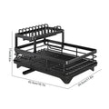 Hot-selling Bowl Rack - Double-layer Dish and Bowl Drainer Adjustable Kitchen Utensil Organizer Space-saving Suitable for Plates