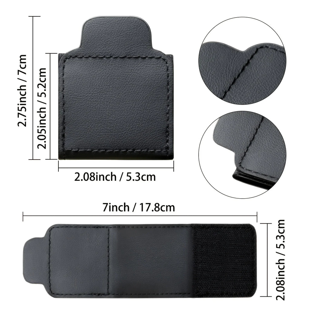 Kcimo PU leather Car seat belt adjuster Black seat belt limiter fixed clip anti-stretching neck Child Protection Car-Styling