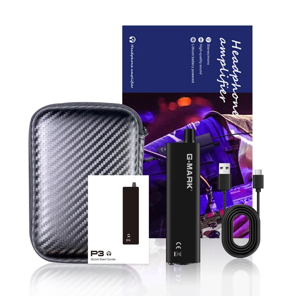 Headphone Amplifier G-MARK P3 Personal In-Ear Monitor Amplifier Stereo/Mono For Musicians DJ Stage Built-in Lithium Battery