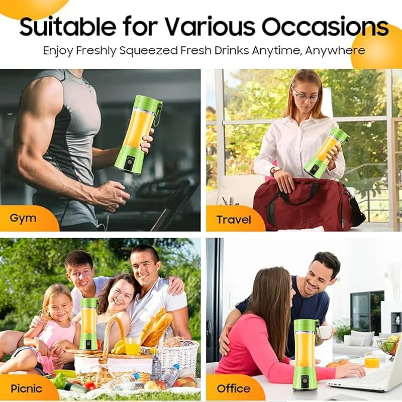 380ml household juice mixer mini electric juicer USB rechargeable smoothie shake mixer portable juicer household appliances