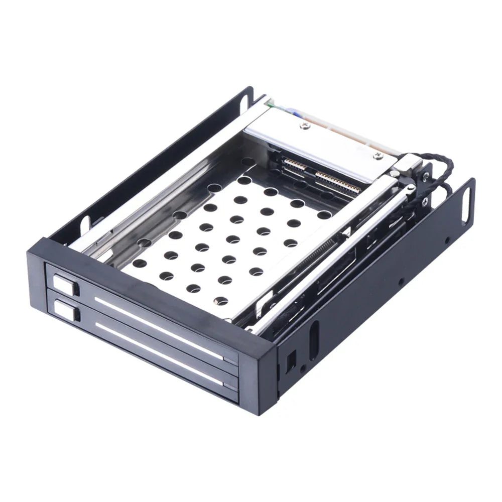 Dual Bay 2.5" Inch SATA III Hard Drive HDD & SSD Tray Caddy Internal Mobile Rack Enclosure Docking Station Hot Swap for desktop