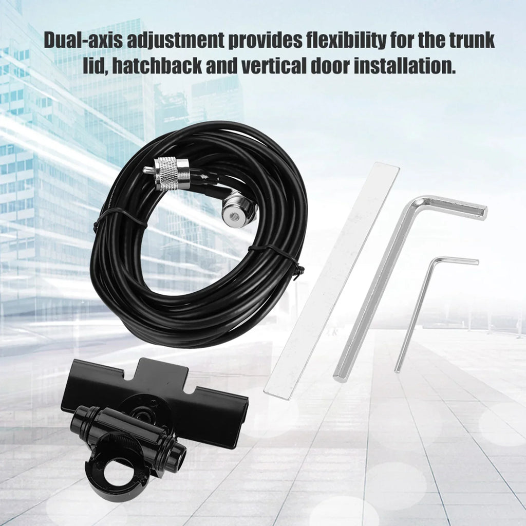 Car Antenna Mount Bracket For Mobile Radio Car Clip Mount Trunk Lid / Hatchback / Door Mount