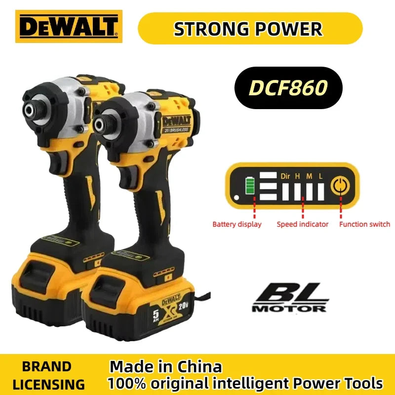 Dewalt DCF860 Brushless Electric Drill Screwdriver Cordless Compact Drill / Driver Rechargeable Upgraded drills Power Tools