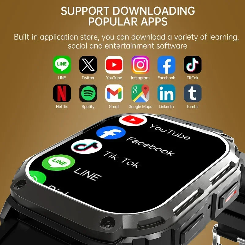 Q80 New 750mAh Battery Smart Watch 1.955 Inch AMOLED Screen Men Outdoorsports Watch Waterproof Bluetooth Call Sports Smartwatch