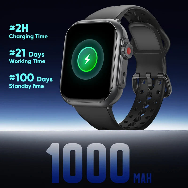 2026 New 1000 mAh Smart Watch Men Women 1.85“HD AMOLED GPS track Full Touch Screen IP68 Waterproof Bluetooth Call SmartWatch Man