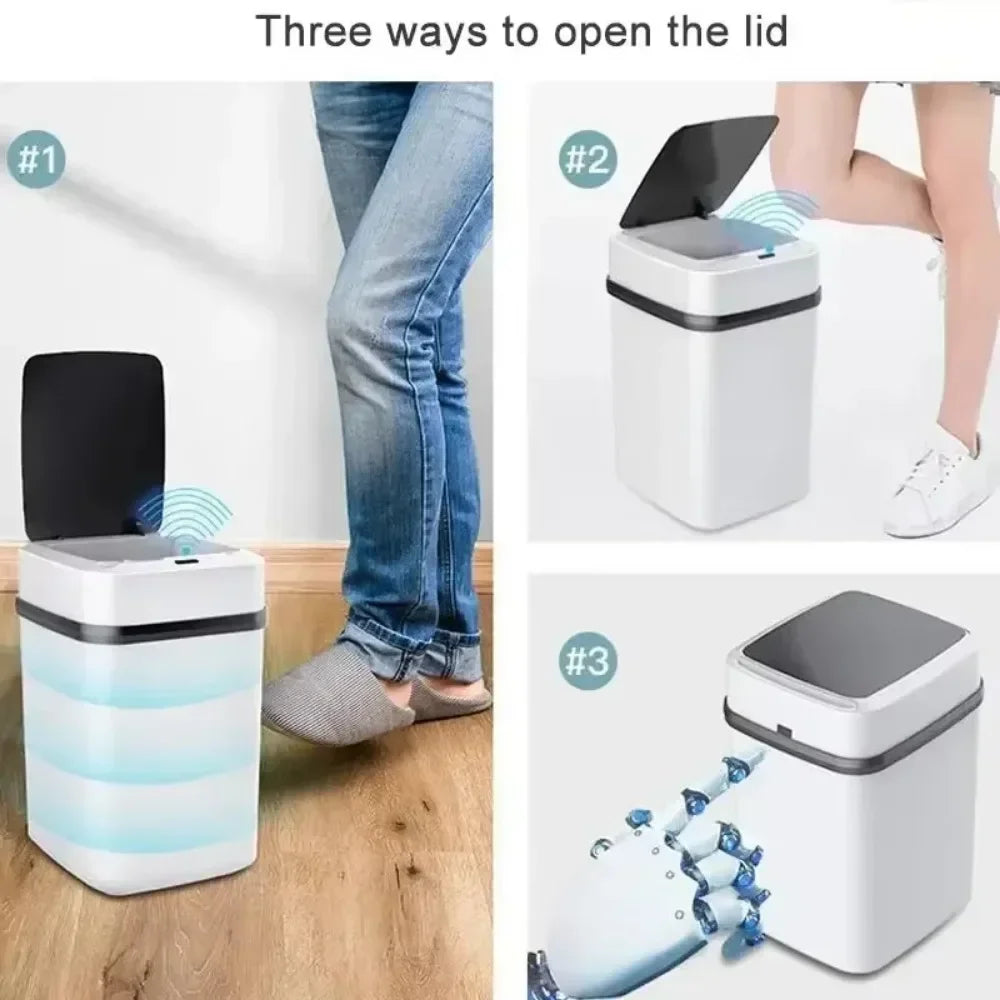 2026 13L bathroom touch trash can, smart toilet trash can, kitchen trash can, smart sensor trash can.
