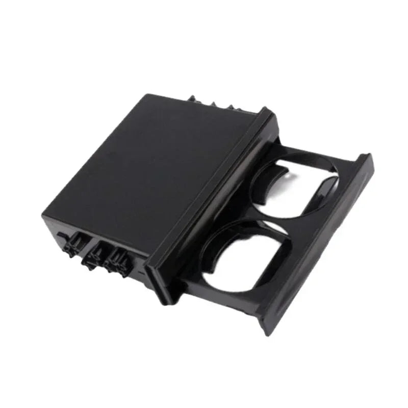 Universal Car Double Radio Pocket Kit Drink Cup + Box Layer Double Drawer Box Multi-purpose Storage Box Holder