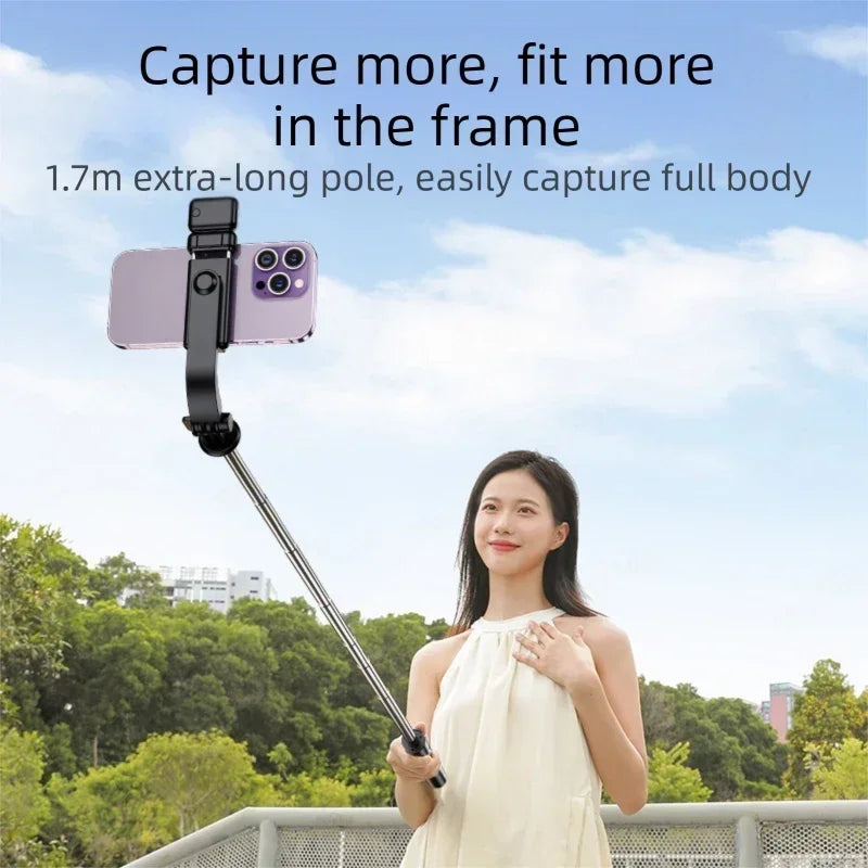 Selfie Stick 1.7 Meter Ultra Long Stretch Portable Phone Holder Bluetooth Remote With Fill light Tripod Stand For Live Broadcas