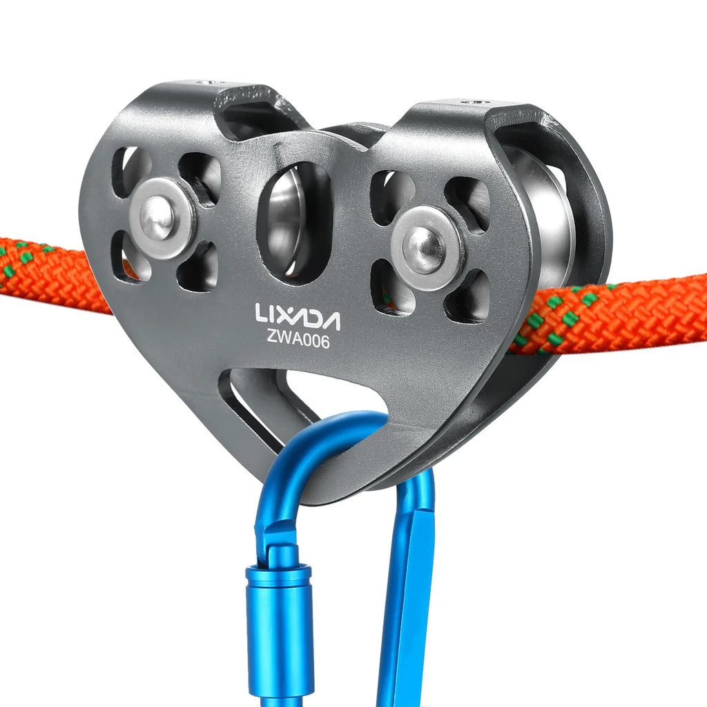 Cable Trolley Caving Trolley Pulley Trolley Lixada 30kN Cable Trolley Pulley with Ball Bearing Climbing Caving Aloft Work