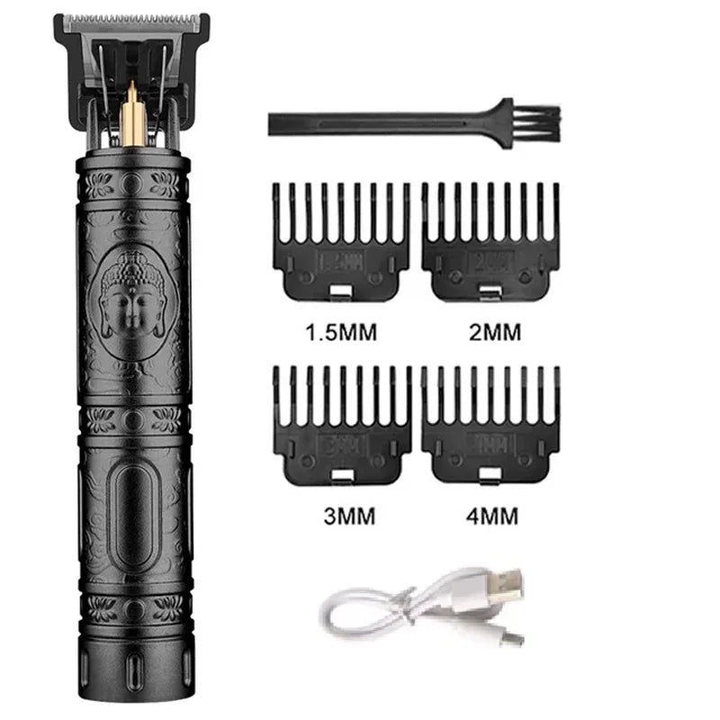 Professional Hair Cutting Machine Vintage T9 Hair Clipper Cutting Machine For Men Shaver Trimmer Rechargeable Carving Mark Razor