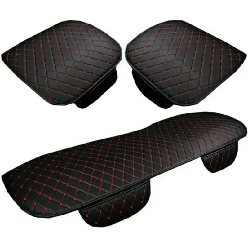 Universal Pu Leather Car Seat Cover Seat Back Soft Cushion Minimalism Seat Cushion Chair Carpet Pad Auto Interior Accessories