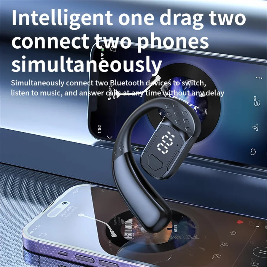 Wireless Bluetooth Headphones With Microphone Air Conduction Earphones Handsfree Noise Canceling Headset For Driving Audifonos