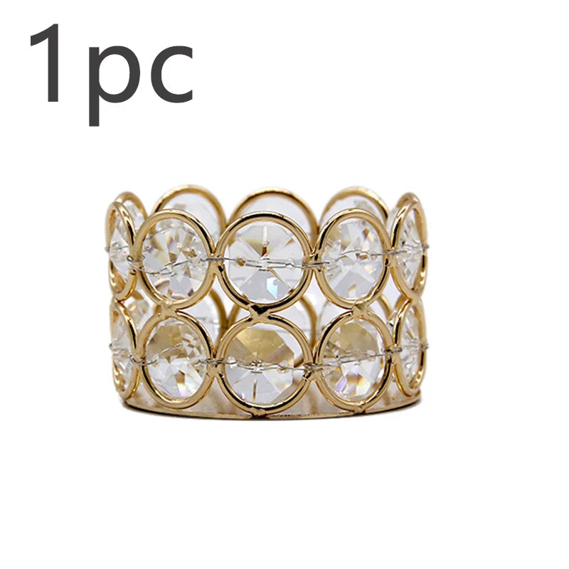 1/6pcs Candlesticks Crystal Tea Light Table Decoration Gift Box Candles Holder for wedding Valentine's Day Home Decor Tea Candle