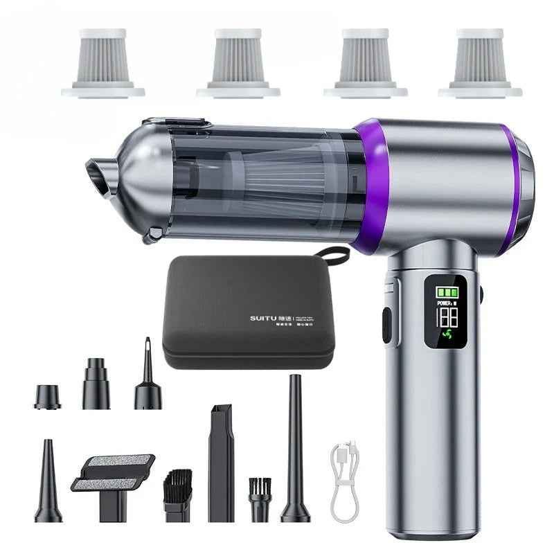 Car Vacuum Cleaner High Power Portable Handheld Wireless Brushless Motor Cleaning Machine Powerful Air Duster for Home Appliance