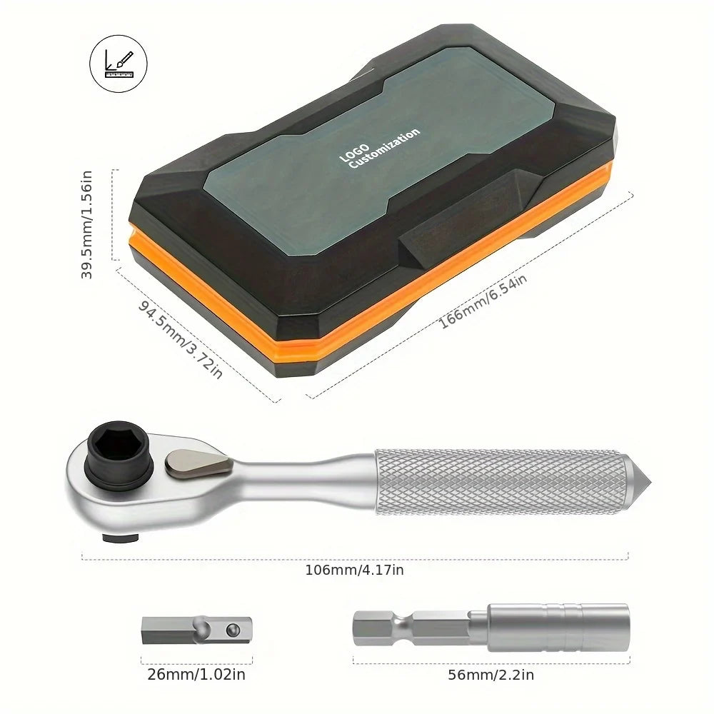 42 in 1 Ratchet Screwdriver Precision Wireless Cordless Magnetic Small Handle Portable Manual Hand Tool Kit for Household Repair