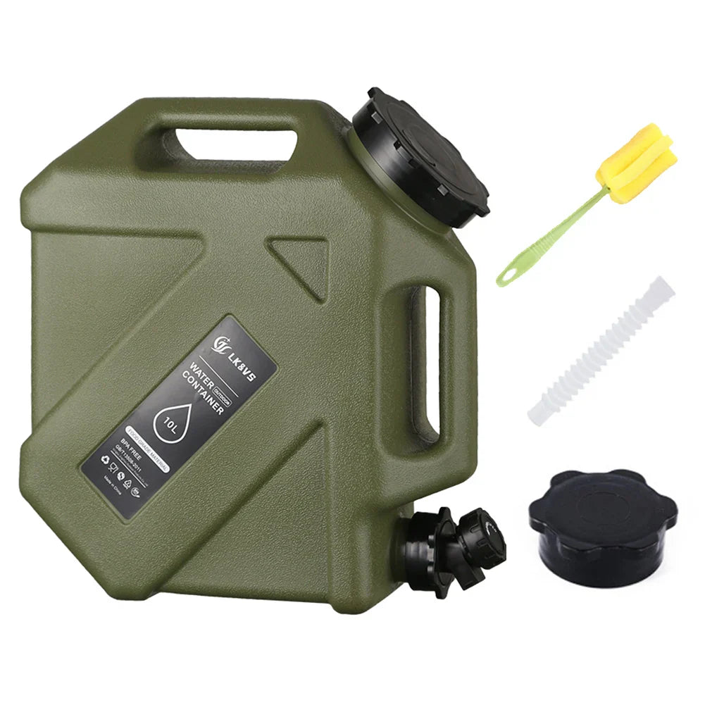 12L/10L Portable Camping Water Jug with Faucet Water Tank for Car Drinking Carrier Camping Large Capacity Water Storage Bucket