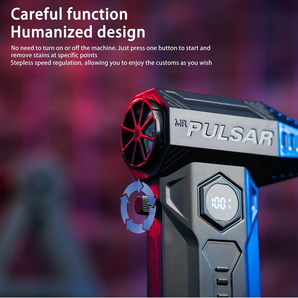 990000RPM Turbo Jet Blower Strong Blowing Force Small Vacuum Cleaner Blower Car Cleaning Water Dry 10000mAh Battery Air Blow Gun