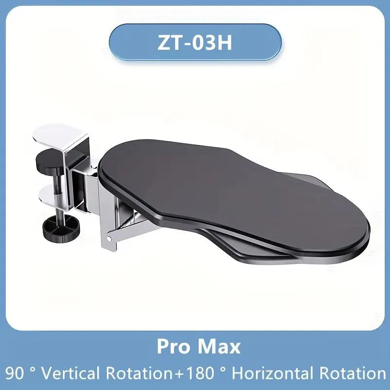 1pc Adjustable Ergonomic Arm Rest - Foldable Desk Extension with Rotating Wrist Pad for Home & Office Comfort Wrist Rest Support