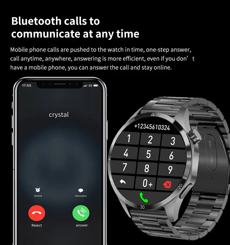 2025 Original Watch 4 Pro Men Women Full Touch Screen GPS Sport Fitness Watch Man IP67 Waterproof Bluetooth For Android IOS NWE